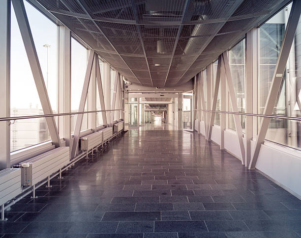istock Hallway in Building with glass - flare effect 481238380