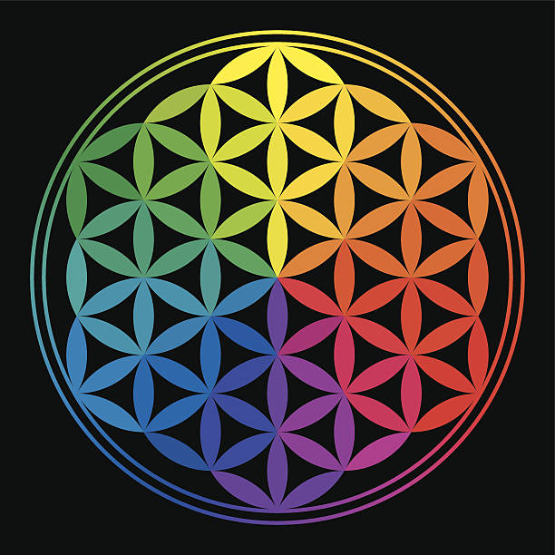 istock Flower Of Life Rainbow Colors 481238713