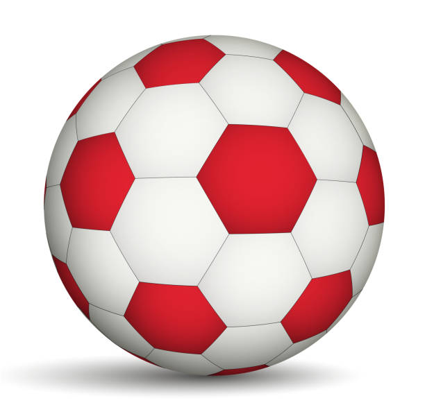 istock football ball red-of white color 481239263