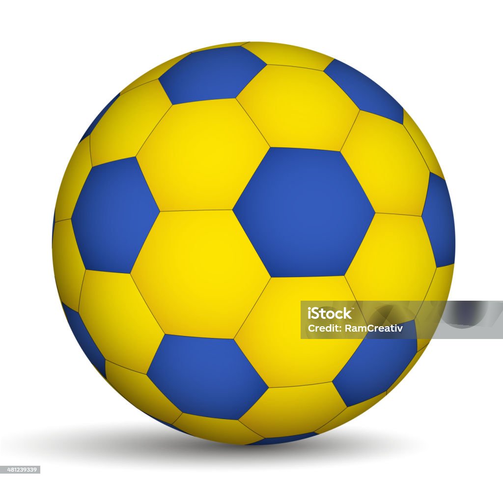 Vetores de Bola De Futebol Azulde Cor Amarela e mais imagens de Amarelo -  Amarelo, Atividade, Azul - iStock