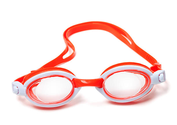 istock Goggles for swimming on white background 481239488