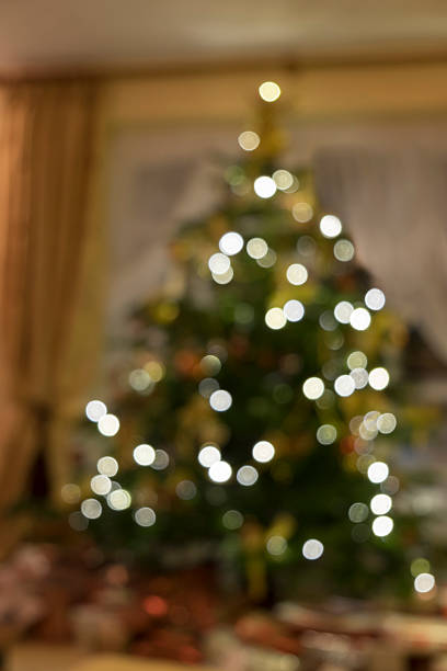 istock Out of focus Christmas tree 481239600