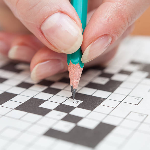 istock Crossword puzzle close-up 481240411