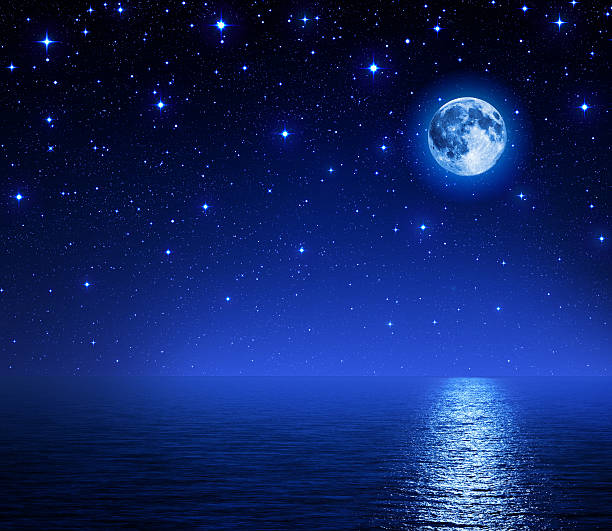 istock romantic scene on the sea - night background 481243081