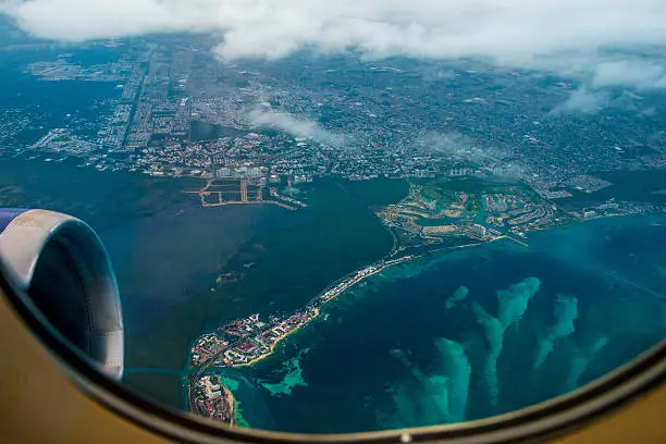 Photo of Aerial View of Cancun Mexico