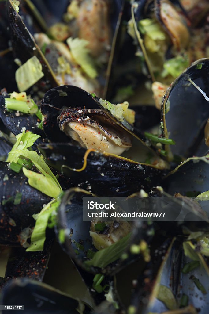 Prince Edward Island Mussels Backgrounds Stock Photo