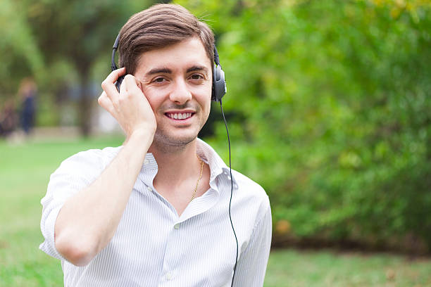 istock Man listening music 481244833
