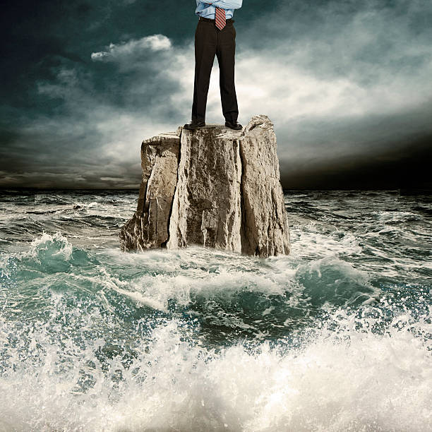 istock Standing on the rock in the sea 481251877