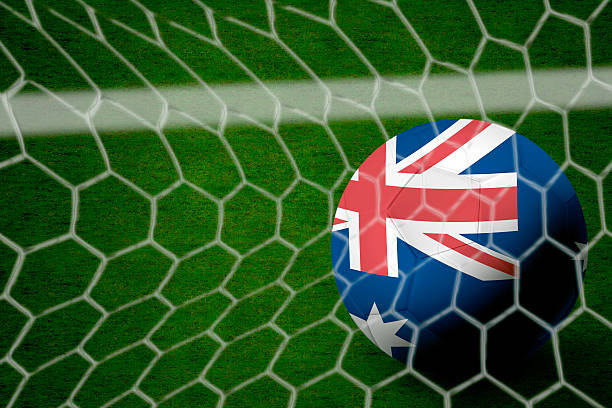 istock Australian ball into the net game 481252819