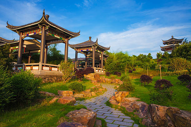 istock Beautiful ancient temple on the seaside, China 481252986