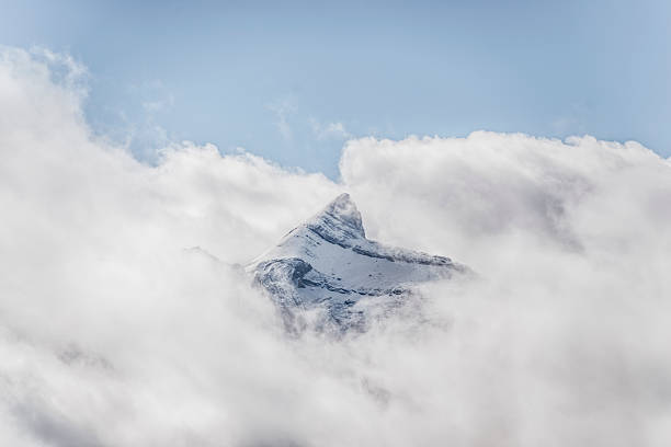 istock Top Of A Mountain In Clouds 481257054