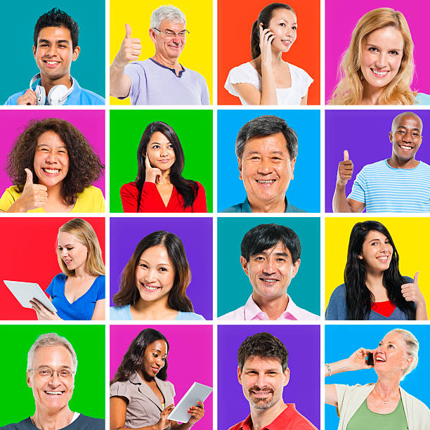 istock Multiethnic World People on Colorful Background 481259823