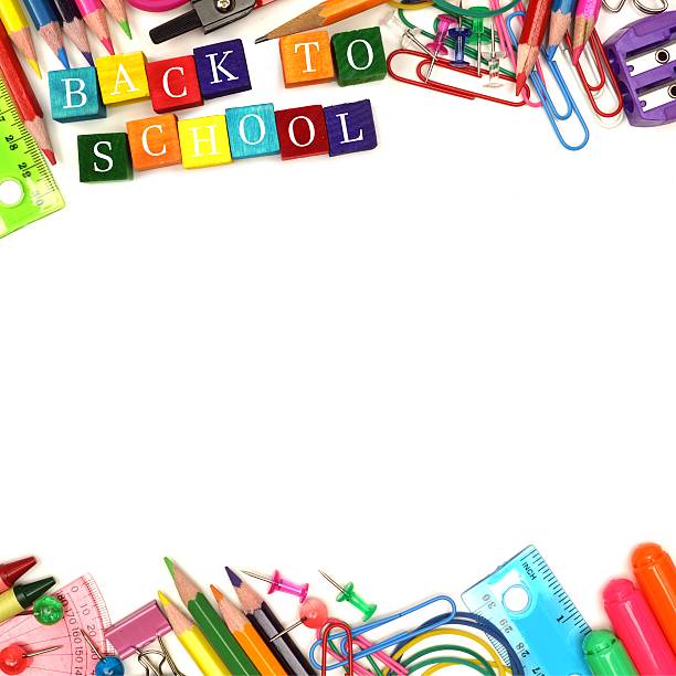 istock Back To School wooden blocks with double border 481264016