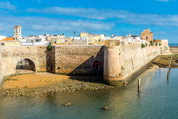 die portugiesische zitadelle von mazagan, el jadida, marokko - el jadida stock-fotos und bilder