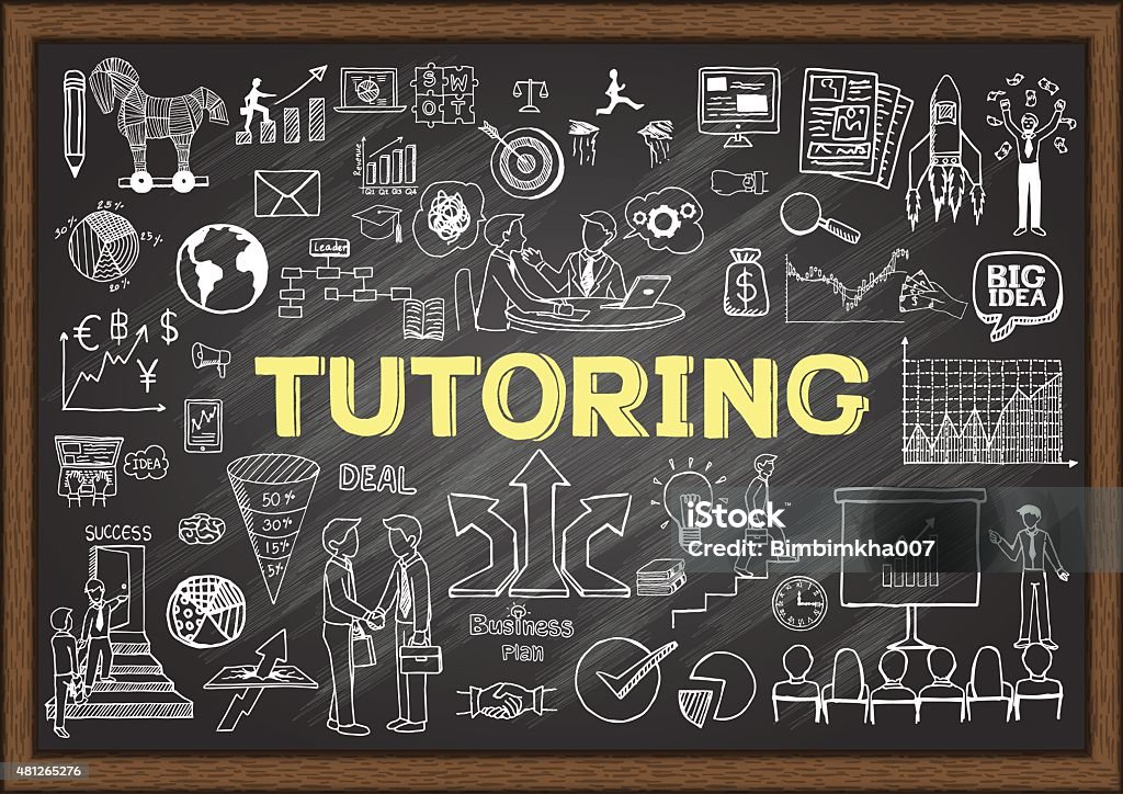 Tutoring - arte vectorial de Maestro particular libre de derechos