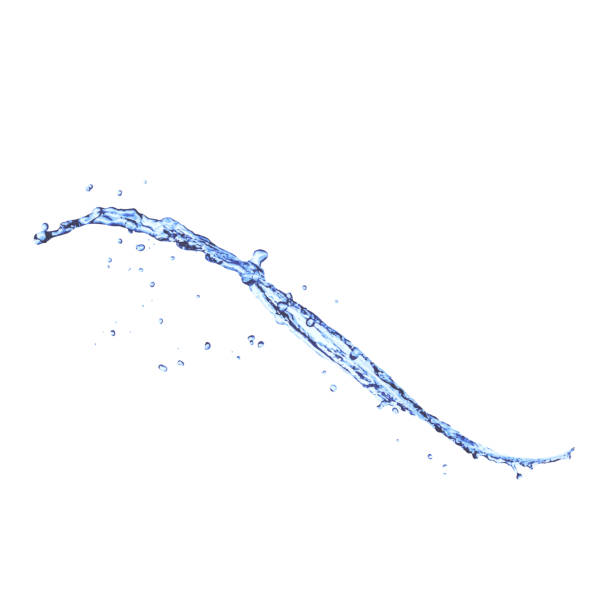 ilustrações de stock, clip art, desenhos animados e ícones de azul água splash isolado a branco - pouring