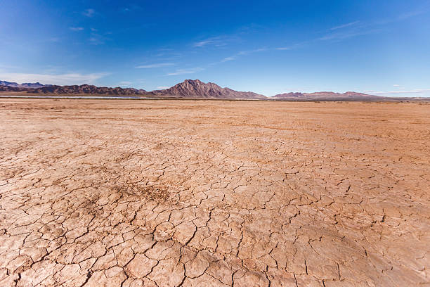 istock Dry lake bed in desert 481266505
