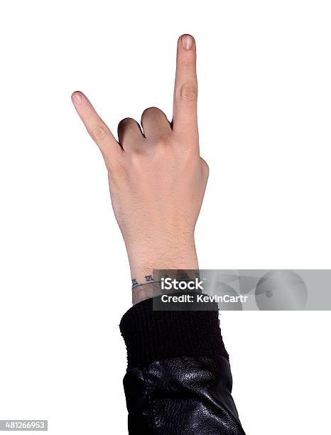 Rock Signs Stock Photo - Download Image Now - Heavy Metal, Jacket, Metal