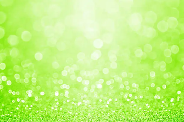 Photo of Green Sparkly Glitter Background