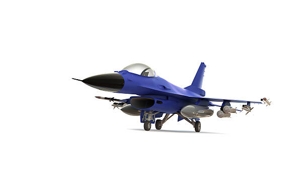 istock blue F-16 isolated on white 481272783