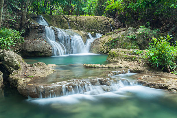 istock Beautiful Waterfall in Kanchanaburi (Huay Mae Kamin), Thailand 481274118