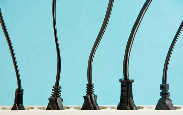 Photo of power strip with cables