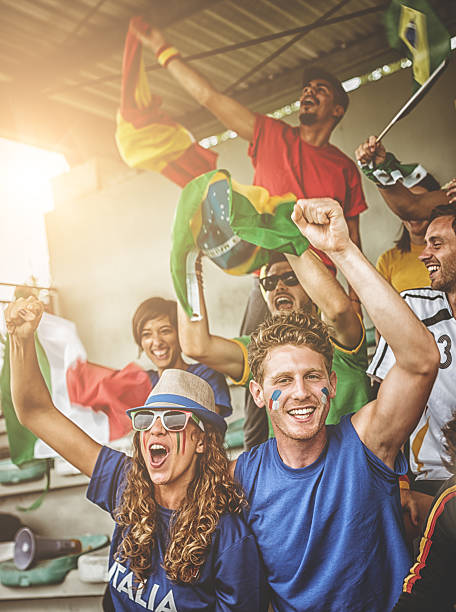 istock world supporter at the soccer stadium 481276363