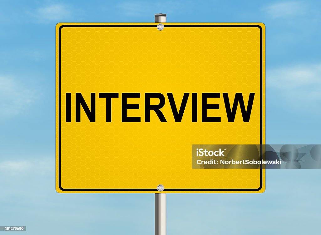 In Interview Signage Interview Stock Illustration - Download Image Now - 2015, Business ...