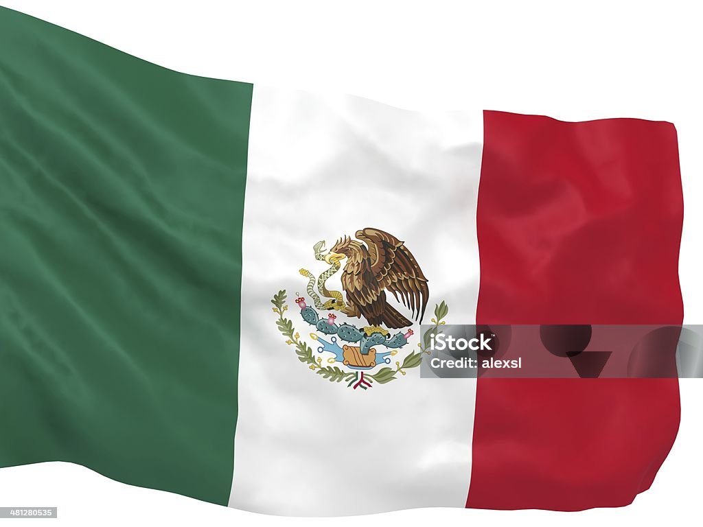 メキシコの旗 - カットアウトのロイヤリティフリーストックフォト