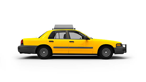 istock Yellow Taxi New York isolated on white 481280703