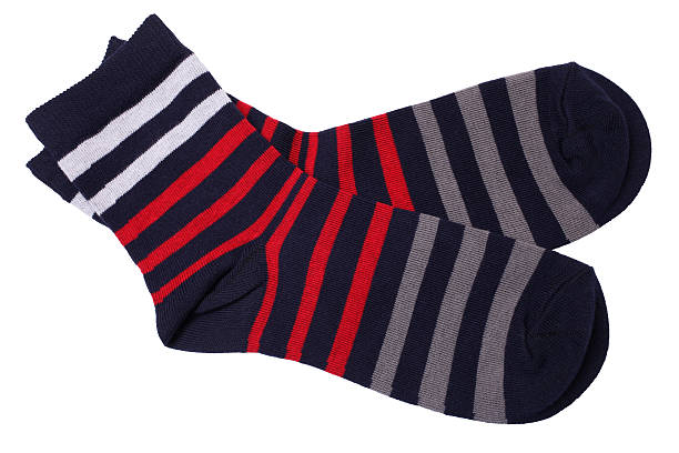 istock Pair of striped socks 481283463
