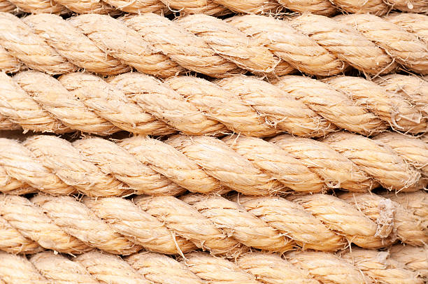 Background of hemp rope stock photo
