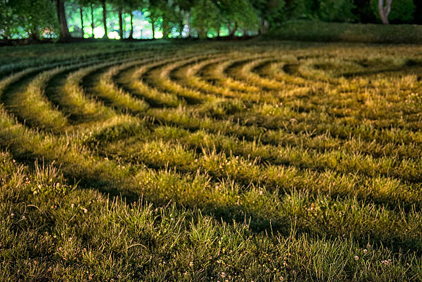 Crop Circles Of The Night aliens, frat boys / somebody made these circles / hmm interesting crop circle stock pictures, royalty-free photos & images