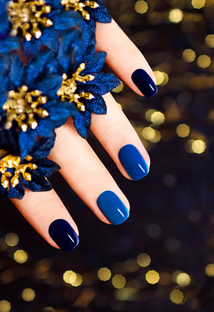 Azul Laca Foto de stock y más banco de imágenes de Esmalte de uñas azul -  Esmalte de uñas azul, A la moda, Adulto - iStock