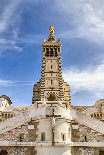 Notre Dame de la Garde - Marseille stock photo