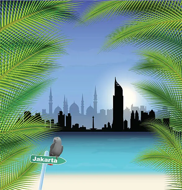 Vector illustration of vector  Jakarta illustration