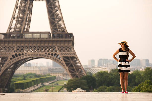 istock Iconic Eiffel Tower and a French Dress 481296764