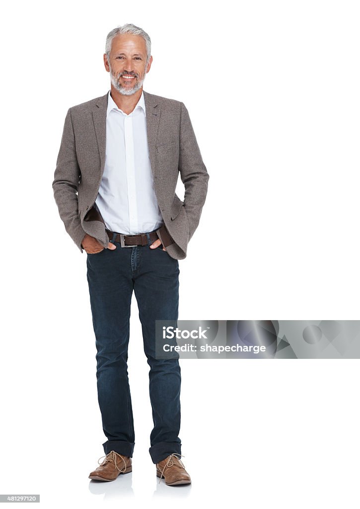 He's someone you can trust Studio shot of a successful entrepreneur isolated on whitehttp://195.154.178.81/DATA/i_collage/pu/shoots/805304.jpg Men Stock Photo