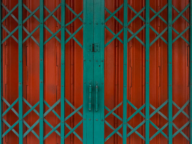 istock Old entrance steel door 481298879