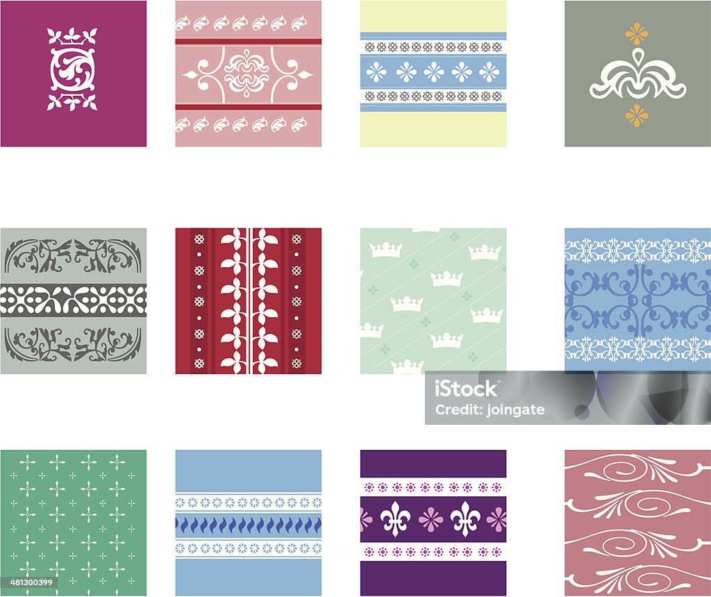 Simple Intricate Pattern Intricate Pattern Set 1 Stock Illustration - Download Image Now ...