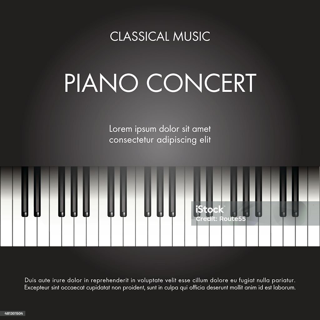 concert de Piano - clipart vectoriel de Piano libre de droits