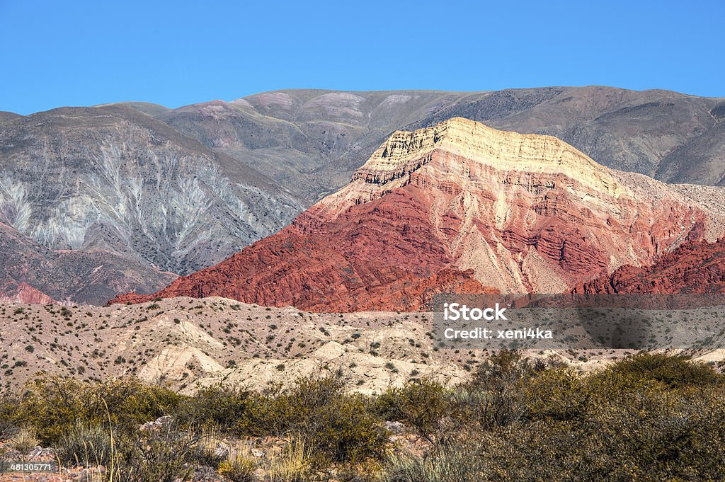 Quebrada de Humahuaca, central Andean Altiplano, Argentina Colourful valley of Quebrada de Humahuaca, central Andean Altiplano, Argentina Lithium Stock Photo