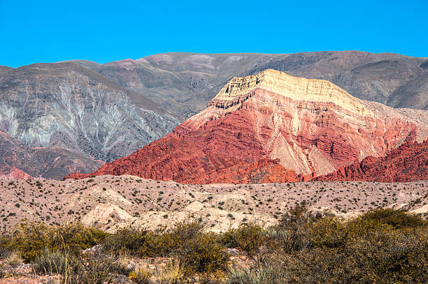 quebrada de humahuaca, central rupicola altiplano, argentina - lakebed imagens e fotografias de stock