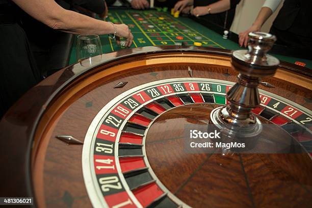 Casino Roulette Wooden Wheel Stock Photo - Download Image Now - Addiction, Casino, Chance