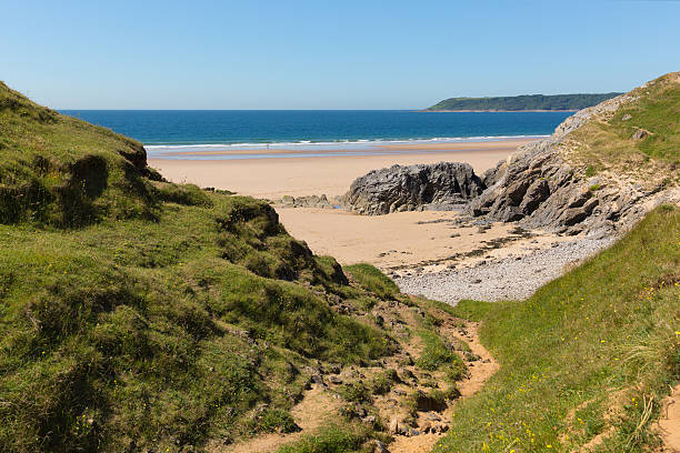 istock Pobbles beach The Gower Peninsula Wales uk Three Cliffs Bay 481306032