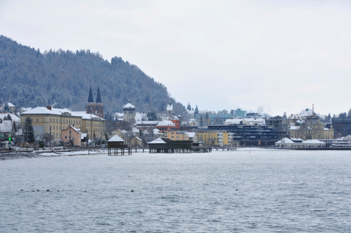 Bregenz, Lake view in winter