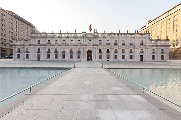 La Moneda palace stock photo