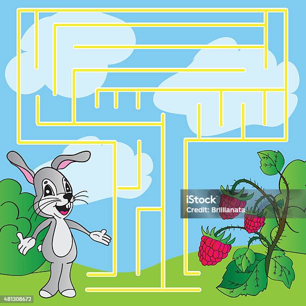 Childrens Puzzle Maze Stock Illustration - Download Image Now - 2015, Animal, Ant
