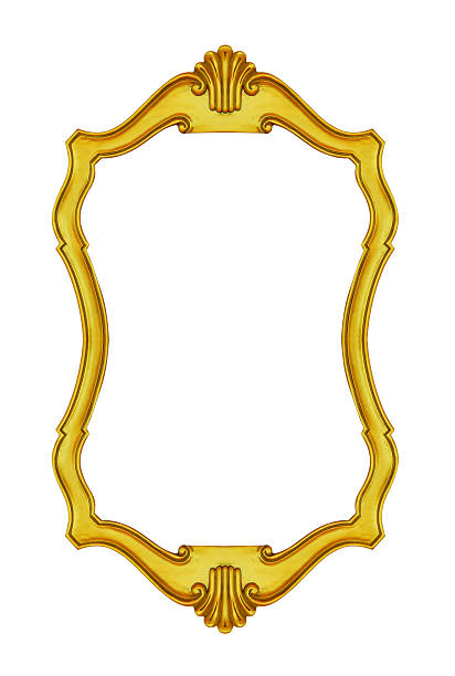 istock picture frame ancient vintage isolated on white background 481309155