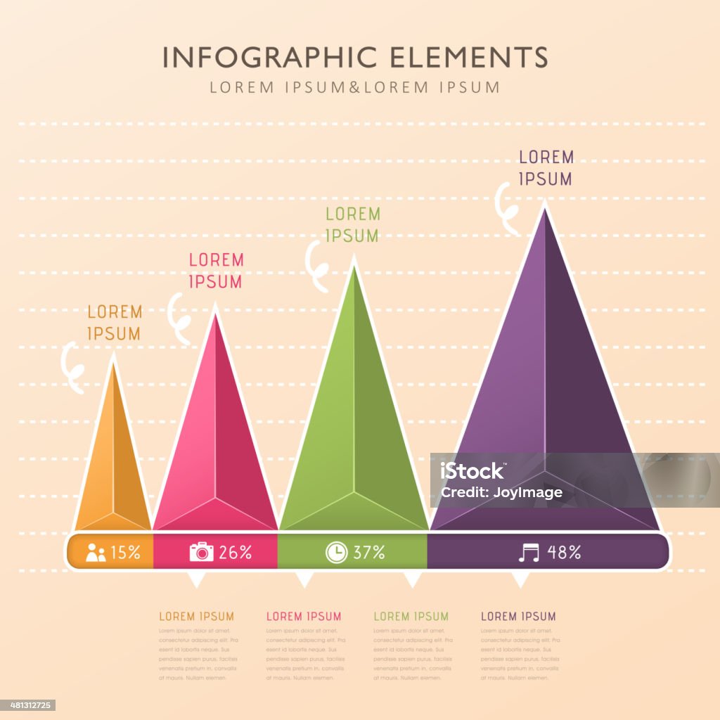 Abstract Pyramid Chart Infographics Stock Illustration - Download Image ...